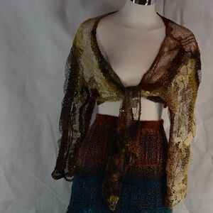 Cartise Netted Crop Top SZ 16
